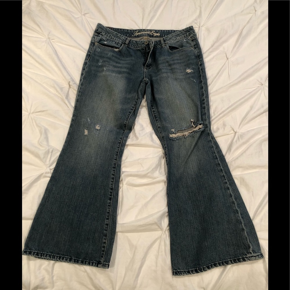 Real Flare ripped 14 (short) Jeans